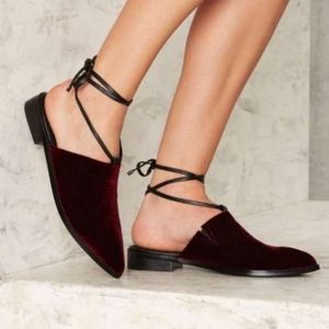 Intentionally Blank Titan Velvet Flats